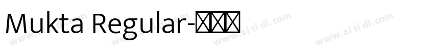 Mukta Regular字体转换